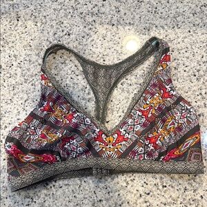 Prana Red and Orange Bikini Swimwear